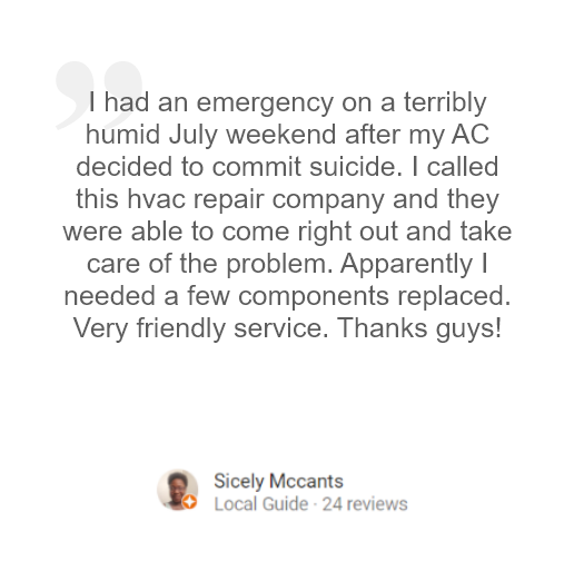 review - air conditioning repair